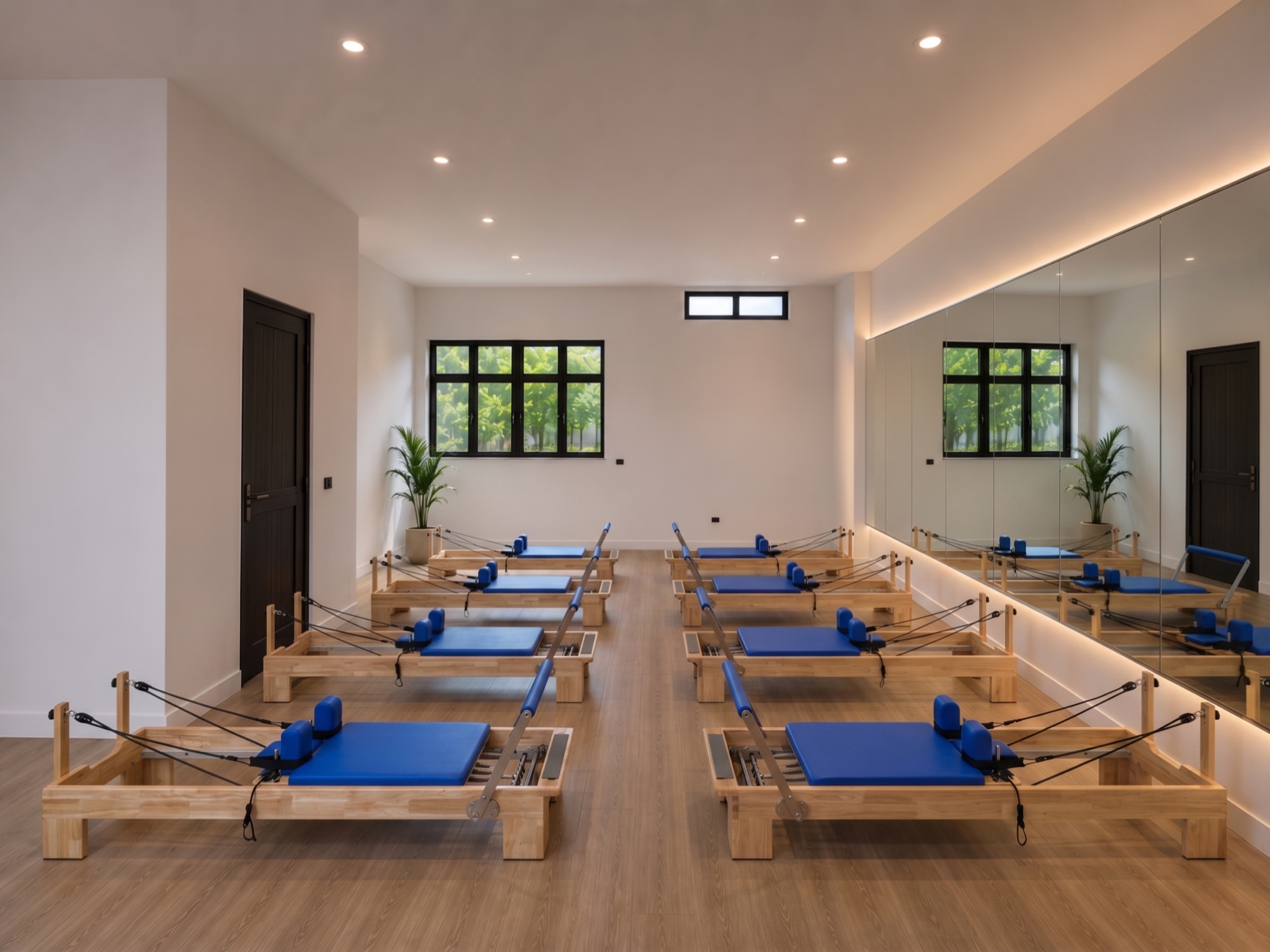 Sala de pilates reformer de Lagar Studio en Aravaca, Madrid